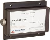 MadgeTech Shock101-50 High Speed Tri-Axial Shock Data Logger, ± 50g Acceleration Range, 0.05g Acceleration Resolution