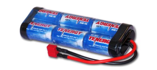 41AbuEv8A0L Tenergy 7.2V 4200mAh Flat NiMH High Power (40A Drain Rate) Battery Pack with Deans connector for RC Cars and Sumo Robots