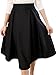 Vikoros Women's High Waisted Pleated Skirt A Line Midi Skirt