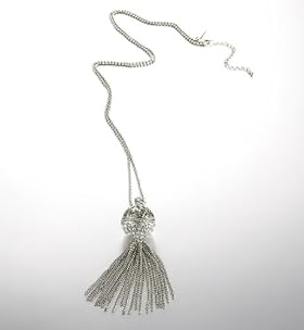 Autograph Diamanté Tassel Necklace
