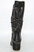 thumbnail: 80%20 The Bobbie Chain Gathered Hidden Wedge Boot in Black,Shoes for Women from 80%20