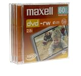 Electronics : Maxell DVD-RWVCAM60 3PK maxell dvd-rwvcam60 3pk 8cm dvd-rw60 vcam x 3 pack in jewel case