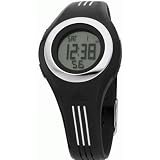 Adidas Kids - ADM4013 - Montre Junior - Quartz Digitale - Multifonctions - Bracelet Plastique noir Bandes Blanches