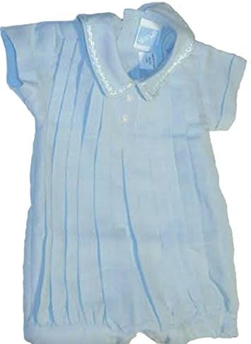 Will'beth 0 - 3 months-Blue Romper