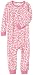 Gerber Leopard Hearts Thermal Underwear Unionsuit, White, 18 Months