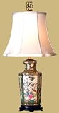 Asian Furniture & D&eacute;cor - 23" Fine Chinese Rose Medallion Porcelain Flat Vase Oriental Table Lamp