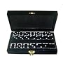 Domino Double 6 Black Tiles Jumbo Tournament Size w/Spinners
