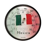 Taylor 6739 Mexico Flag Indoor/ Outdoor Thermometer 13.5