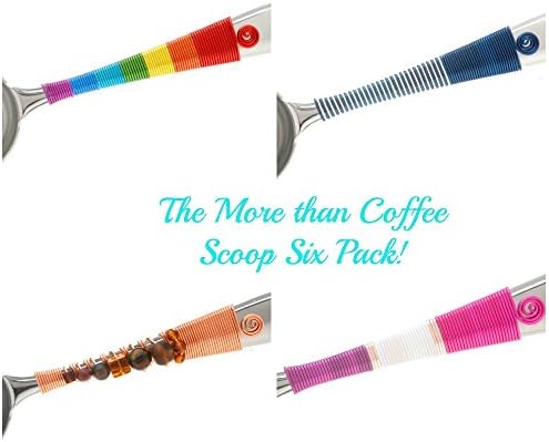 6 Pack of The More than Coffee Scoop - Hostess Gifts -Wedding Party - Groomsman Gifts - Bridal Party - Baby Shower - Party Favors - Office Gifts - Teacher Gifts