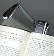 Clip-On Booklight - Silber - Leselampe: Ultrahelle LED Leselampe mit Clip