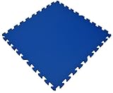 eWonderWorld Children Rainbow Interlocking Foam Tile Wonder Mats - 24 X 24 X ~5/8 Thick (Blue)