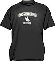 COWBOYS Rule Men's tee Shirt in 12 colors Small thru 6XL