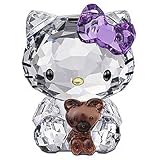 Swarovski Hello Kitty with Violet Bow and Teddy Bear