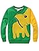 Tecrok Little Boys' Super Cute Elephant Print Sport Long Sleeve Pullover T Shirt 0.5-5 Years