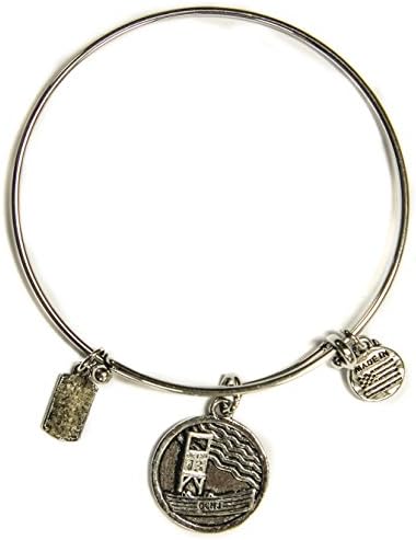 Ocean City Expressions Adjustable Wire Bangle Bracelet - Lifeguard Stand (Silver Tone)