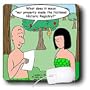 Rich Diesslins Religion Heaven Hell Cartoons - Learning Fame In Eden - Mouse Pads