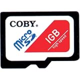 Coby SDU1GBS 1GB MicroSD Memory Card with SD Adapter