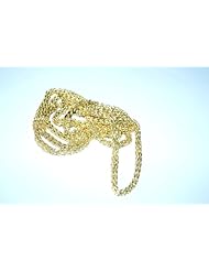 10k Yellow Gold Diamond Cut Franco Chain 38 Inch Custom Style Handmade 4mm