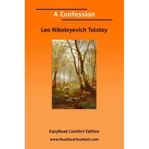 Tolstoy - A Confession