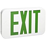 Morris 73014 Green LED Wh Housing Exit Sign Exit Light