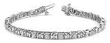 18k White & Yellow Gold, Cross Directional Link Diamond Bracelet, 4 ct. (Color: GH, Clarity: VS) 41AcGLJgRRL. SL160 18k White & Yellow Gold, Cross Directional Link Diamond Bracelet, 4 ct. (Color: GH, Clarity: VS)