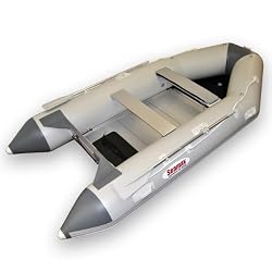Seamax Sport360 Gray Inflatable Boat, 11.8 FT Tender, Aluminum Floor Dinghy