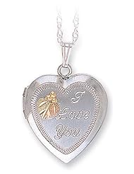 Landstroms Black Hills Silver Mothers Heart Locket - PE627SS