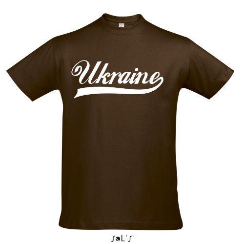 T-Shirt – Ukraine Oldschool Ukraine LÄNDERSHIRT EM / WM FAN Trikot S-XXL , Earth – weiß , XL