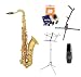 Legacy TS750 Student / Intermediate Tenor Saxophone with Case, Accessories and Selmer Mouthpiece, The Instrument Store Starter Kit