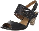 Clarks Women's Evant Jennifer Slingback Sandal,Black Leather,10 M US