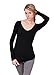 Hard Tail Long Skinny Sexy V-Neck Tee