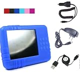 (5 in 1) Silicone Skin for Creative Zen X-fi 16 Gb 32 Gb Video Mp3 Player with Removable Armband and Beltclip + Screen Protector Kit + Car Charger + Travel Charger + Retractable Data Cable for Zen X-FI (Creative Zen X-fi not included) (11 color to choose from)