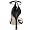 GUESS Women's Leanna T Strap Sandal,Black,7.5 M