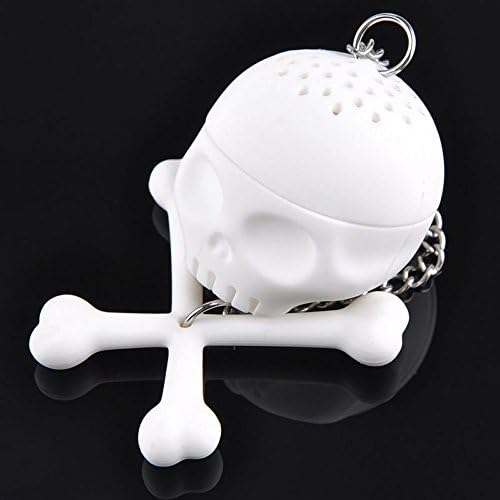 Fashion Silicon Rubber Skull Tea Strainer Tea Filter Cool Skull Shaped Tea Infuser