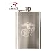 631 GLOBE & ANCHOR ENGRAVED FLASK