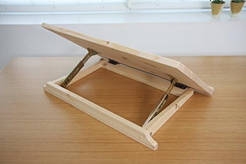 Upright tree Angle adjustable side desk 600 Red pine hardwood drag (60cm * 40cm) : popular / Made in korea