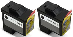 2 Pack Remanufactured (Series 1) DELL T0529 Black Ink Cartridges for Dell A920 All-In-One and 720 Printers