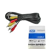 NSI LK-131029 3 RCA Male to 3 RCA Male Cable 10 FT (3 M)