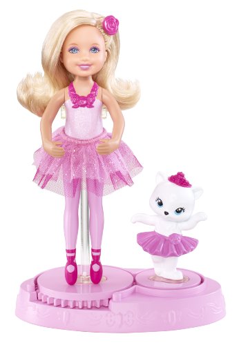 Barbie - X8817 - Mini-Poupée - Chelsea et son Chat en Tutu - Rose