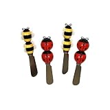Cheese Spreader Set of 4 - Bee + Ladybug