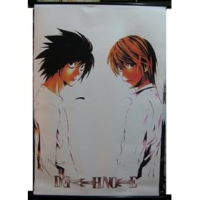 Death Note: Light and L (white) 60x90cm Wallscroll