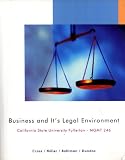 Business and Its Legal Environment (Custom for California State University Fullerton MGMT 246)