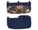 Handi Pockets 2C7WM Storage Accessory Walker, Tapestry Westmont with Zipper and Flap