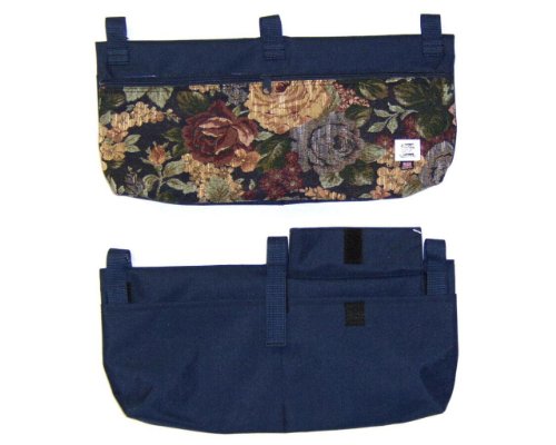 Handi Pockets 2C7WM Storage Accessory Walker, Tapestry Westmont with Zipper and Flap