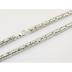 Runde 4mm K�nigskette - 925 Sterling Silber, L�nge 40-100cm