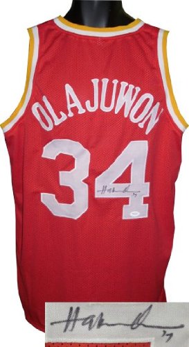 Hakeem Olajuwon Signed Houston Rockets Jersey