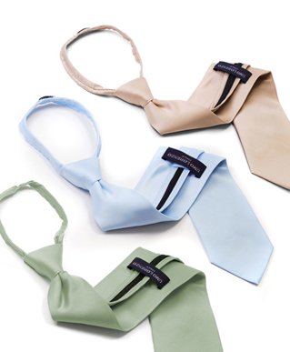 Stylish Plain Zipper Tie with Free Shipping