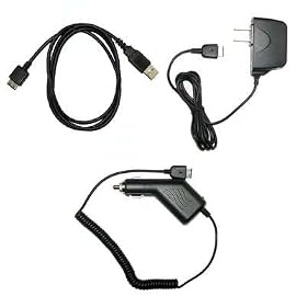 Home Travel Wall Charger + Rapid Cell Phone Car Charger + USB Data Sync Charge Cable for Samsung T659 / Intensity U450 / Rogue U960 / Smooth U350 / Gravity 2 T469