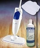 LATEST MODEL DELUXE ELITE LIGHT N EASY STEAM FLOOR CLEANER MOP (COMES WITH 2 X STEAM MOP PADS INCLUDED)