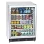 SCR600L-CSS Under-Counter Glass Door All-Refrigerator with a front mounted lock Stainless